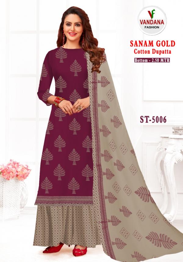 Vandana Sanam Gold Vol-5 Cotton Designer Exclusive Dress Material